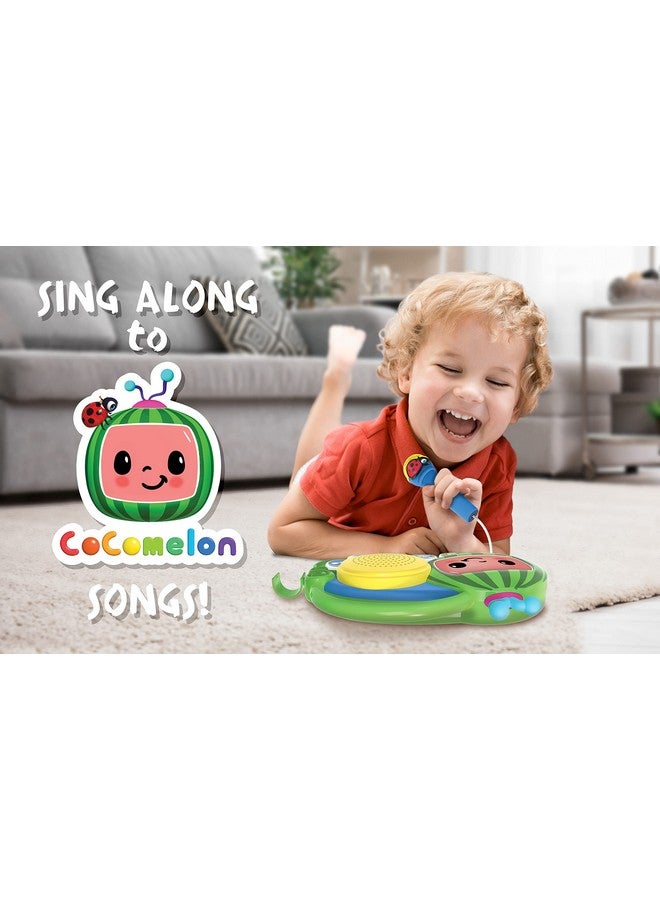 eKids Cocomelon Toy Singalong Boombox with Microphone and Built-in Music, Toddler Toys for Fans of Cocomelon Gifts - Image 3