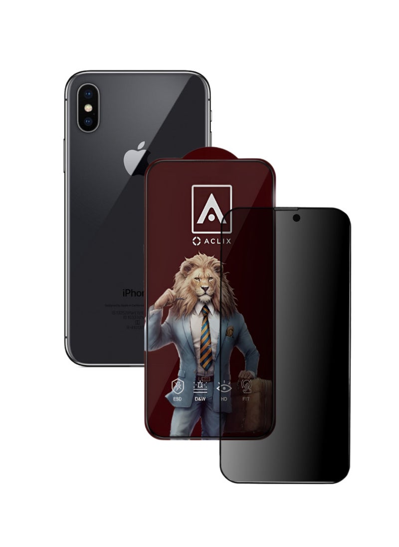 ACLIX Antistatic ESD Dustproof Premium Quality High Definition Tempered Glass Screen Protector Designed For  iPhone 10 - Image 1