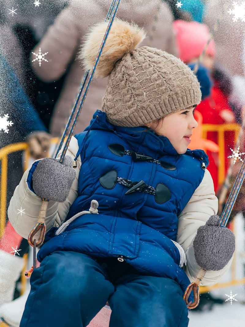 SATINIOR 3 Pairs Toddler Mittens Kids Winter Warm Gloves Baby Soft Stretch Mittens for Boys Girls Children - Image 4