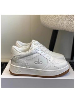 Alo white flat sports shoes Kim Ji-Soo's same design