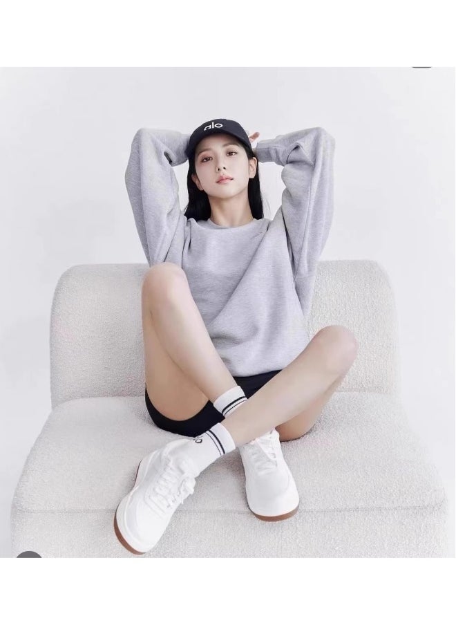 alo - Alo white flat sports shoes Kim Ji-Soo's same design - Image 1