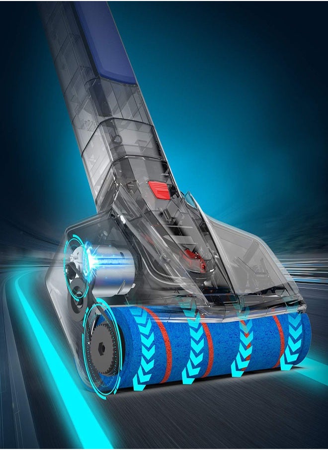 JASHEN - M16 Floor Vacuum Cleaner 40W / Cordless & Rechargeable / Self-cleaning Technology / Rechargeable Battery - Grey - Image 1