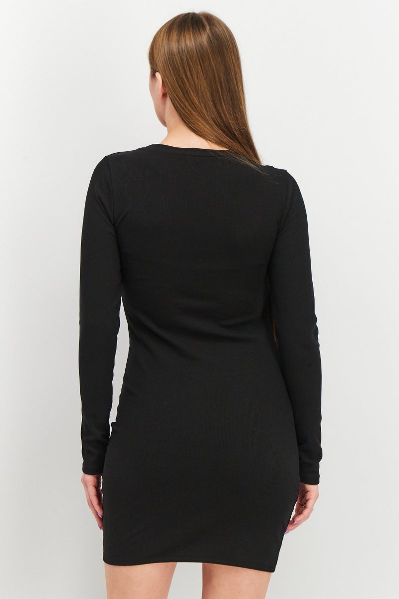 BB Dakota Women Fitted Mini Bodycon Dress, Black - Image 2