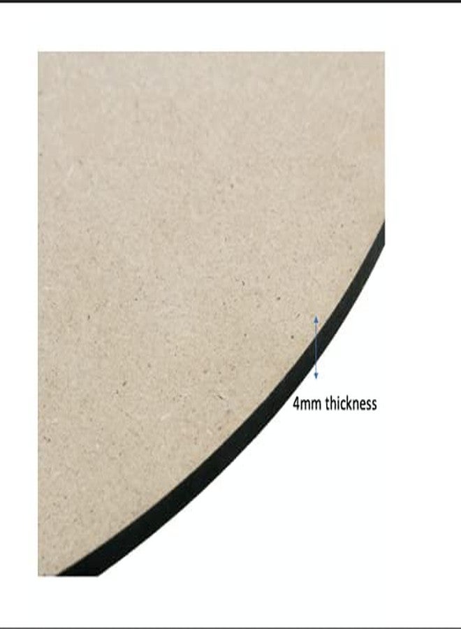 ألواح خشبية مضغوطة من MDF من 53ARTS، دائرية الشكل، سمك 4 مم (4×4 بوصة)، عبوة من 10 ألواح، مناسبة لتزيين المنزل، متعددة الأغراض، الأعمال اليدوية، الرسم، فن الديكوباج، الفنون والحرف اليدوية. - Image 3