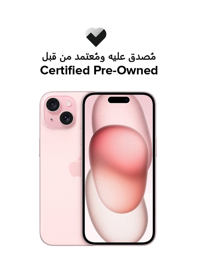 ابل  Certified Pre Owned - iPhone 15 Plus With Facetime 256GB Pink 5G - Image 1