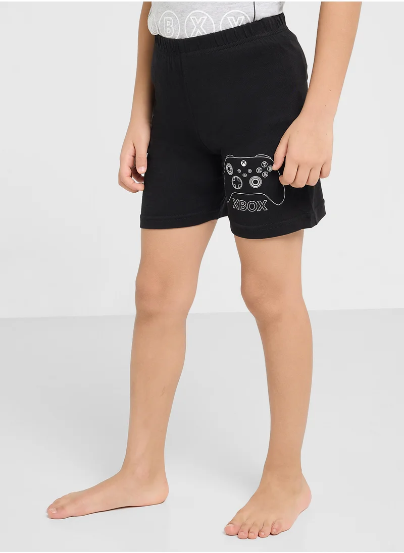 XBOX Xbox Boys Printed Short Sleeve Pyjama set