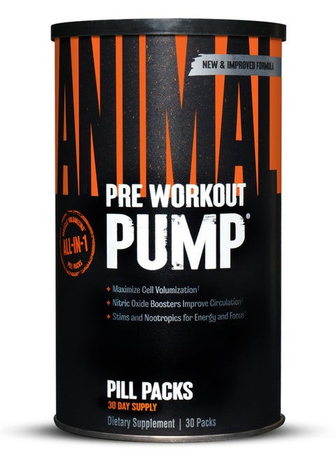 UNIVERSAL NUTRITION Pump Pre-Workout Energy Supplement - 30 Count