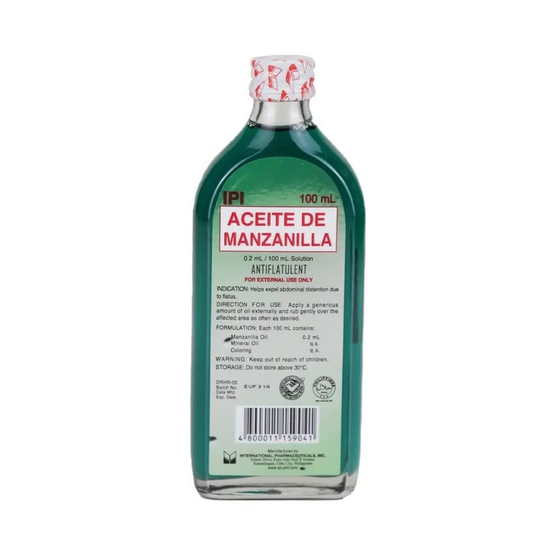 IPI Aceite De Manzanilla Antiflatulent Solution for Abdominal Distention- 100ml - Image 1