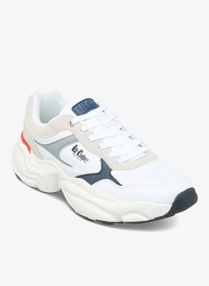 Lee Cooper Men's Panelled Lace-Up Sneakers