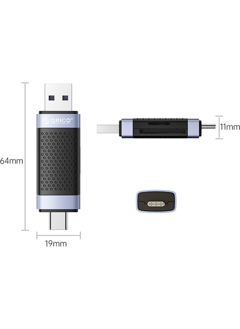 Orico Usb-A and Type-C Input OTG Phone Supported SD TF Micro SD Card Reader  - Image 3
