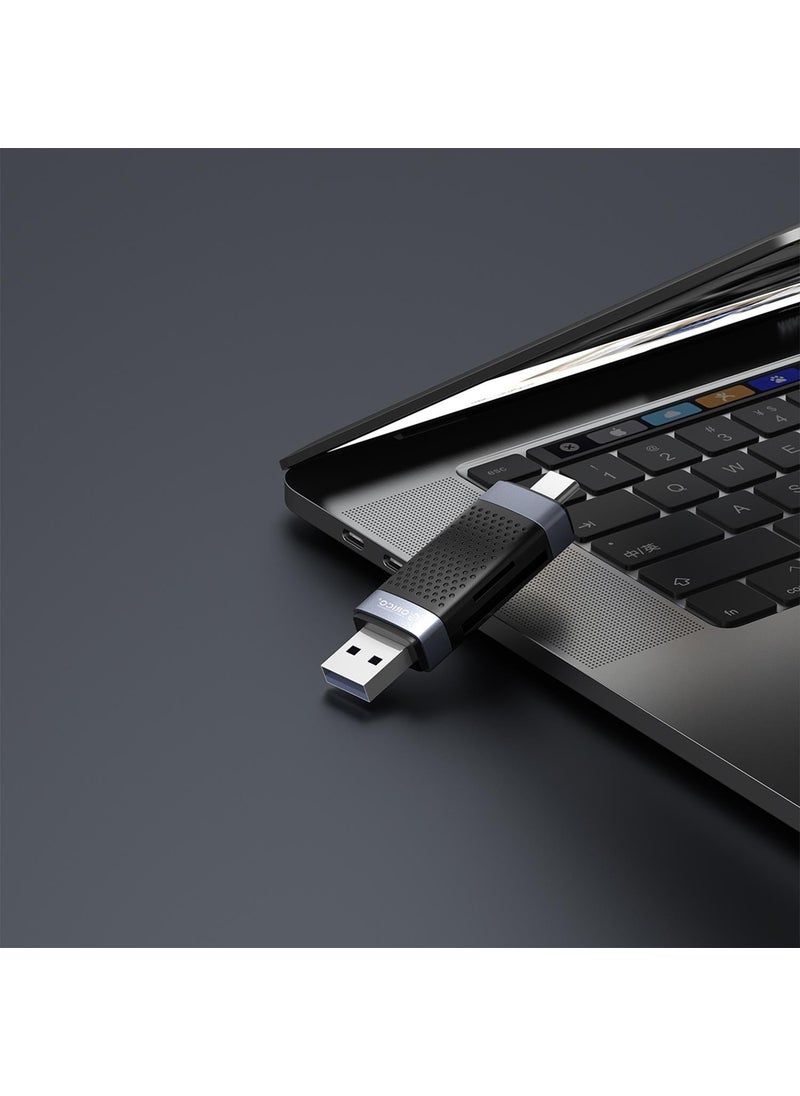 Orico Usb-A and Type-C Input OTG Phone Supported SD TF Micro SD Card Reader  - Image 2