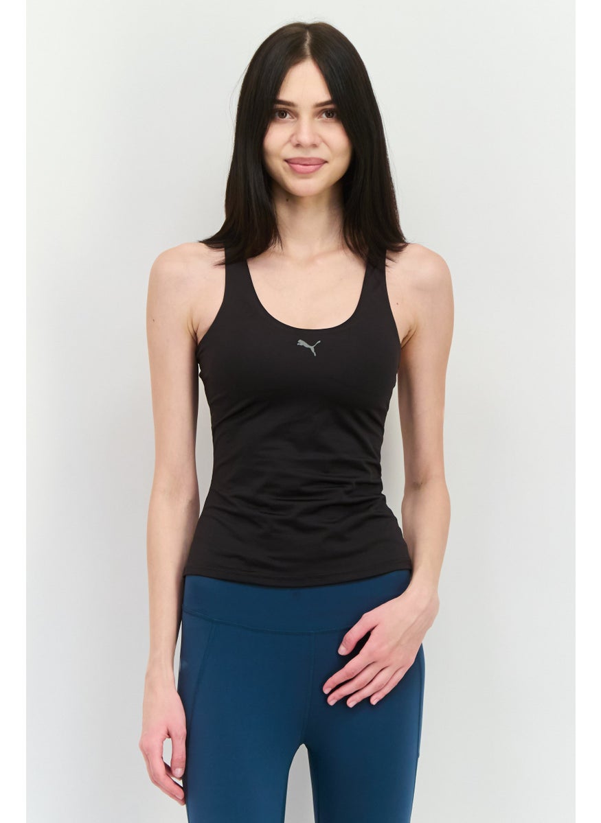 PUMA Women Sportswear Fit Sleeveless Training Tank Top, Black  - Image 1