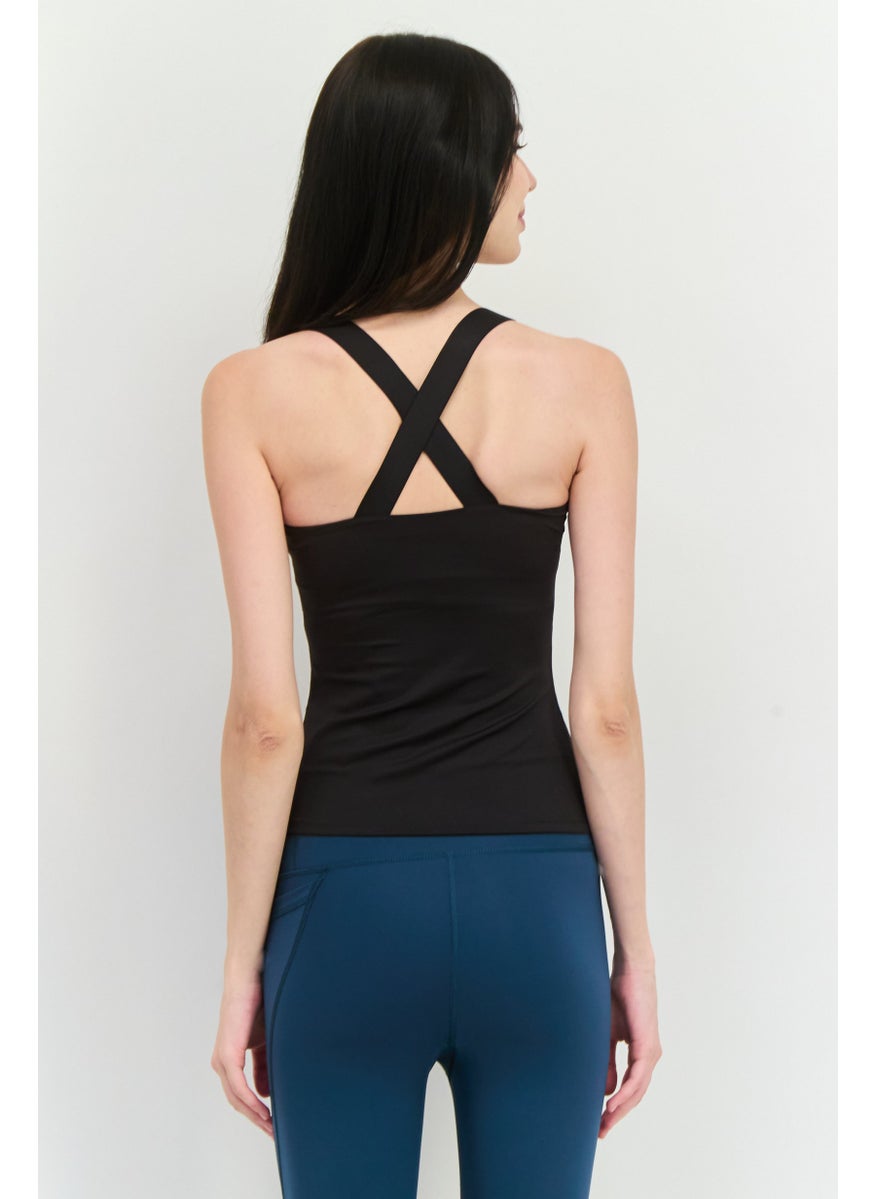 PUMA Women Sportswear Fit Sleeveless Training Tank Top, Black  - Image 3