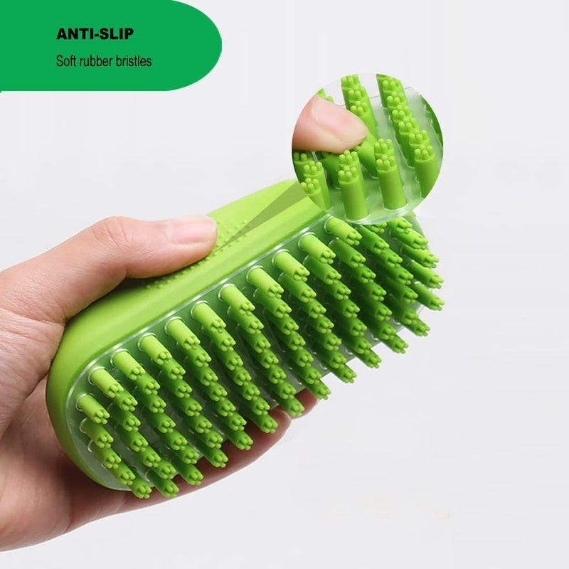 Metopets Rubber Curry Brush for Dog & Cat, Soft Curry Comb with Removable Screen, Pet Silicone Brush for Short & Long Hair, Use Wet as Bath Scrubber or Dry for Grooming - Image 4