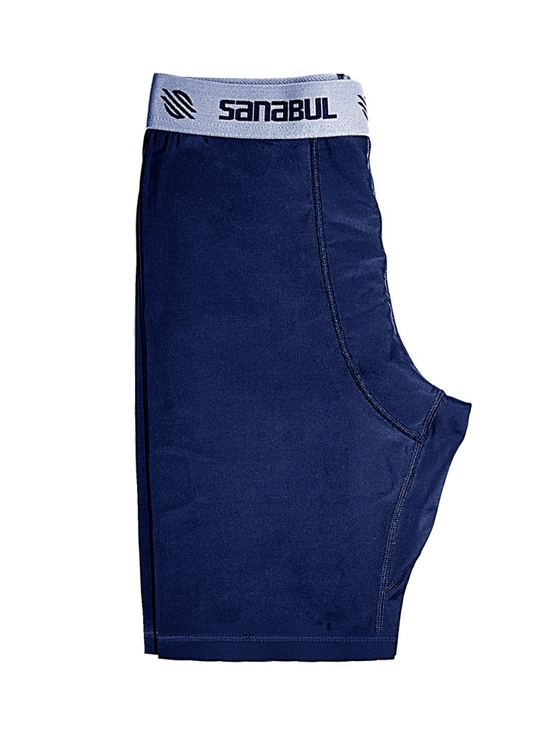 Sanabul  Men’s Compression Shorts – Tailored Fit for Martial Arts, Medium, Navy Blue - Image 4