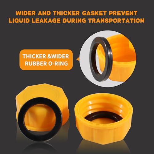 Niwicka Professional 5 Gallon Gas Can Cap - Replacement Lid for Gasoline Storage Containers, Fuel Tanks, Water Jugs - Durable, Coarse Thread Design, Ideal for Portable Gas Cans and Metal Gas Tanks - Image 3