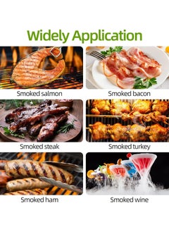 Generic Smoking Wood Chips, 8 Flavors Natural Wood Chips Including Cherry, Apple, Oak, Peach, Walnut, Pear, Pecan, Mesquite for r Gun, Smoking Food Drinks  - Image 4