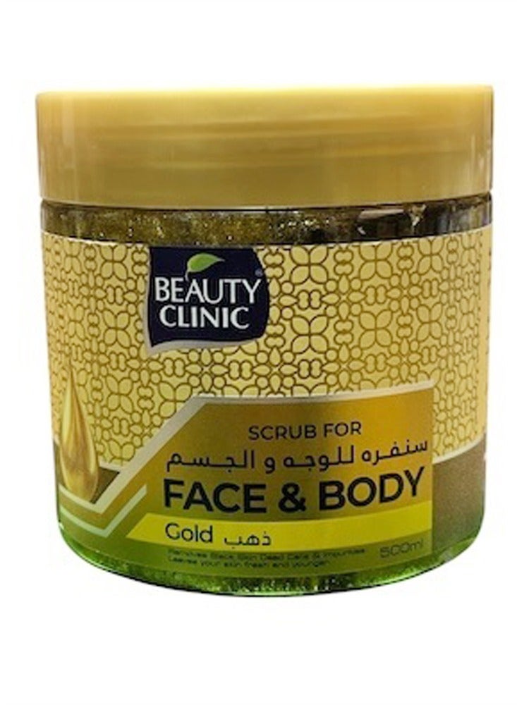 Face & Body Gold Extract Whitening Scrub 500ml