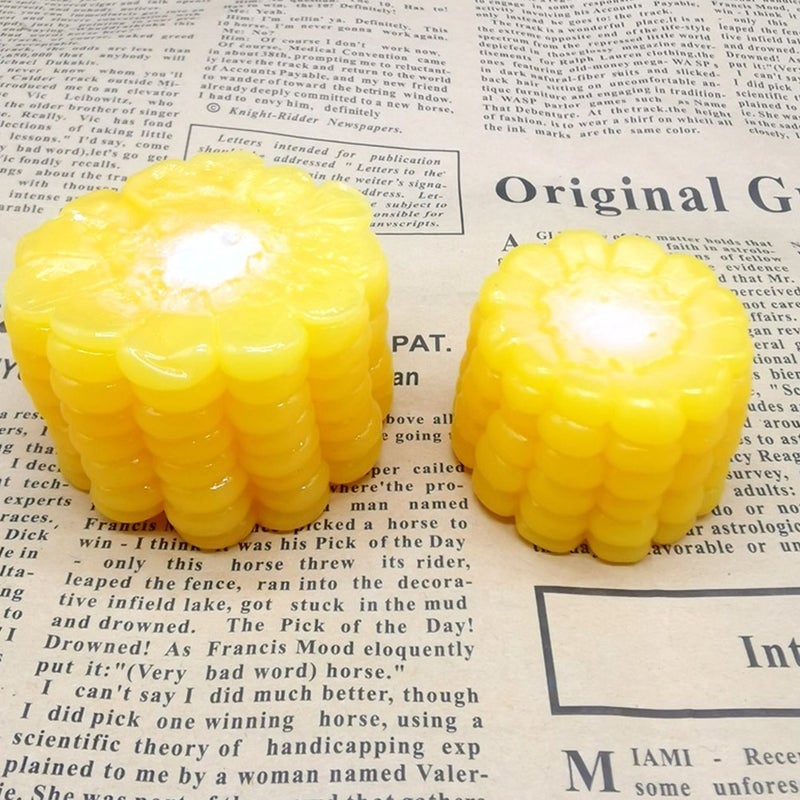 2pcs Artificial Corn Slices Fake Corn Cut Models Artificial Vegetable Corn Decors - Image 4