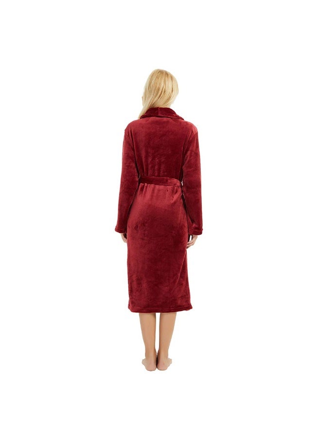 DESINO Unisex Bathrobes, Premium Bathrobes, Soft Flannel Long Bathrobes, Thick Robes For Men And Women, Pajamas, Home Shawl Robes, Spa Bathrobes - Image 3