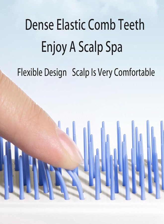 DARDRIS Self-Cleaning Anti-Static Massage Comb, Self Cleaning Hair Brush, Massage Comb For Hair, Retractable Rotary Lift Self-Cleaning Comb, Women's Hair Styling Tool (multicolor) (PACK OF 2) - Image 2