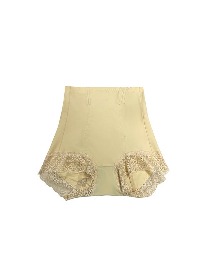 European And American High-waisted Lace-trimmed Lifting Pants, Body-shaping Tummy Control Pants, Waist-cinching Pants, High-elasticity Waist-shaping Pants