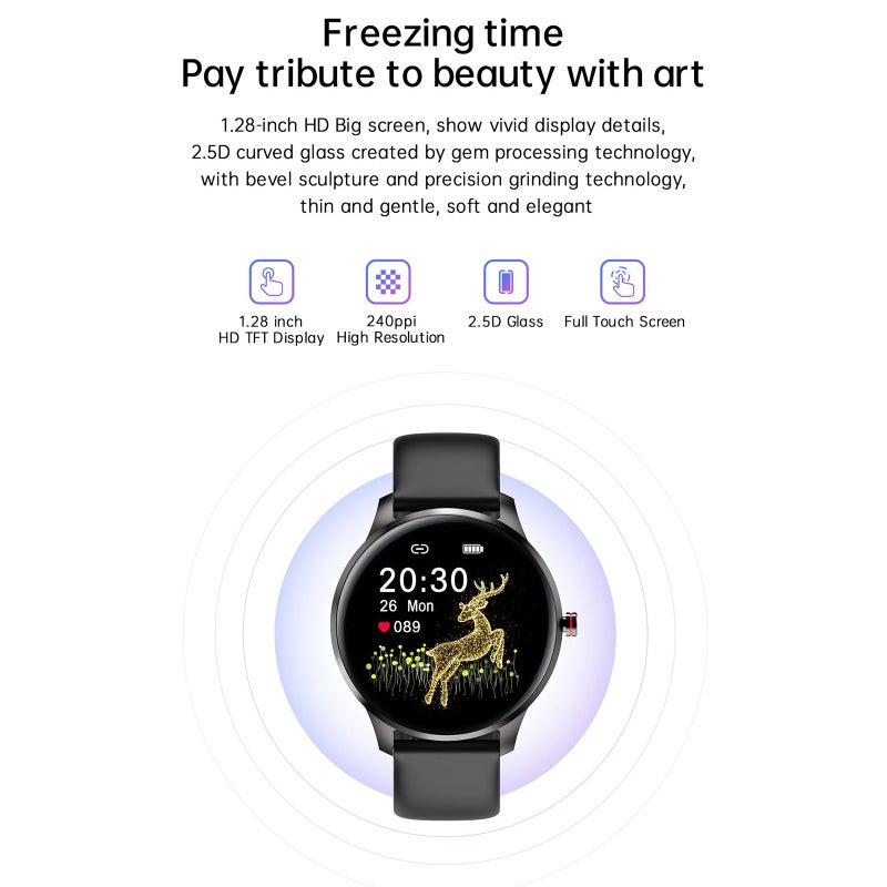 Smart Bracelet: 1.28-Inch HD Display, IP67 Waterproof, Lightweight Aviation Aluminum Shell - Heart Rate Sleep Health Monitor, 11 Sports Modes Activity Tracker for Fitness Enthusiasts, Daily Lifestyle - Image 5