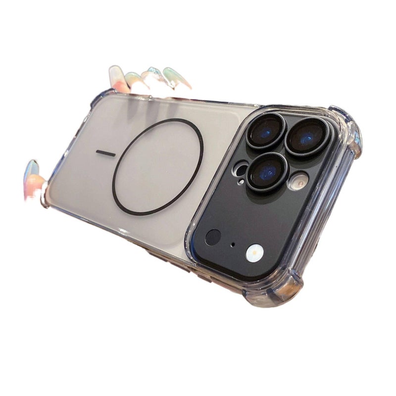 غطاء واقي بPC لـ iPhone 16 / 16 Plus / 16 Pro / 16 Pro Max مع حماية من السقوط وتغطية كاملة مع مقاوم للصدمات مع ملمس غير لامع مع قبضة مضادة للانزلاق باللون أسود مضاد للانزلاق - Veloris - Image 1