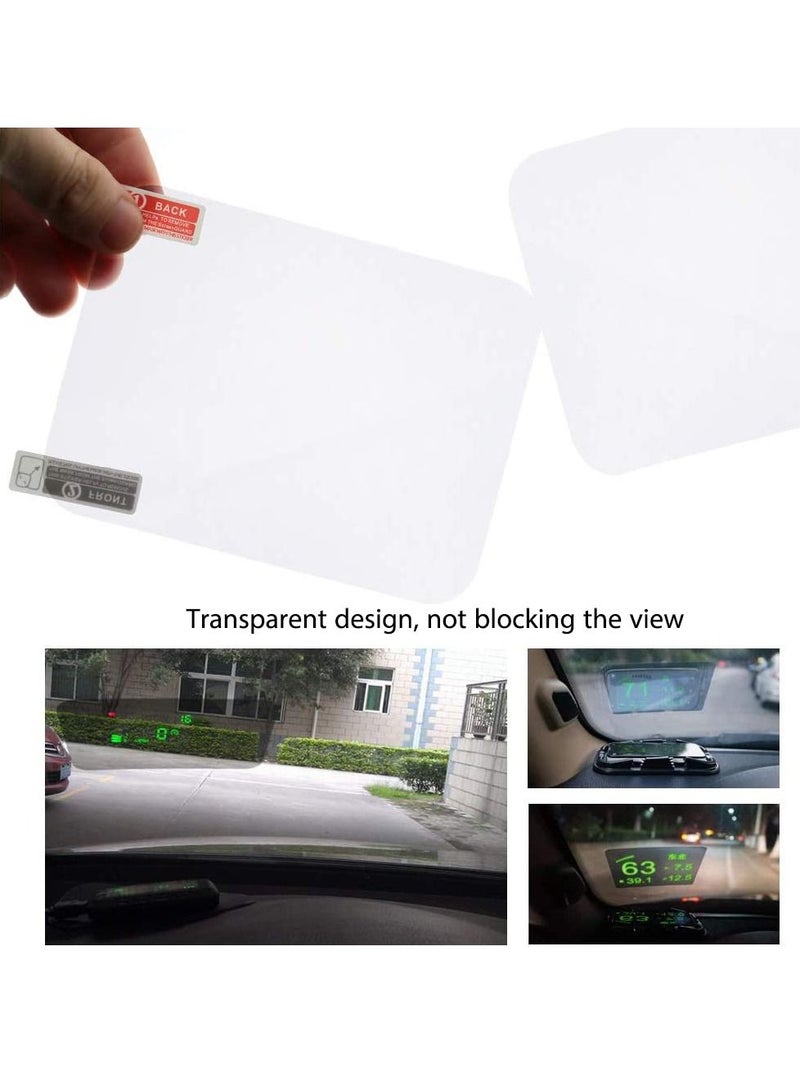 2-Pack Head Up Display HUD Reflective Windshield Protective Screen for All Car