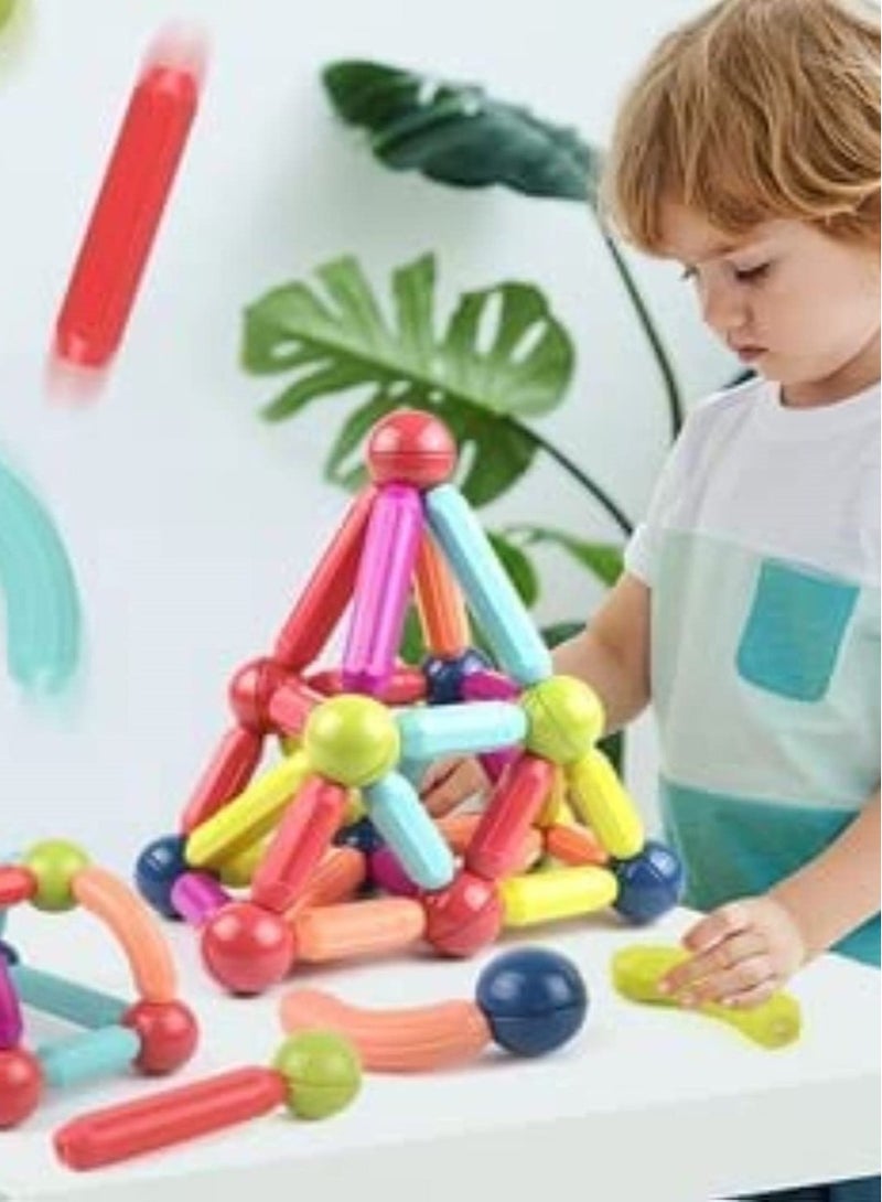 Loquat 25 PCS Magnetic Building Blocks Toy, Stacking Stick Rods and Ball Educational Construction Puzzle for Kids - Image 5