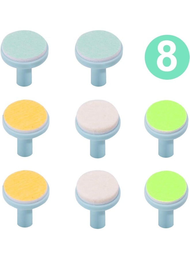 Consevisen Baby Nail File Replacement Pads, Grinding Heads Polish Disc for Electric Nail Trimmer and Other Brands, Toes Fingernails Care for Infant Toddler Kids (8 Pack, Teal) - Image 1
