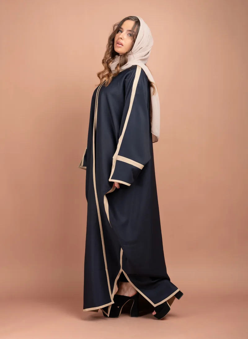 اكسا عباية اماراتية عصرية ملونة AIK5062 ازرق