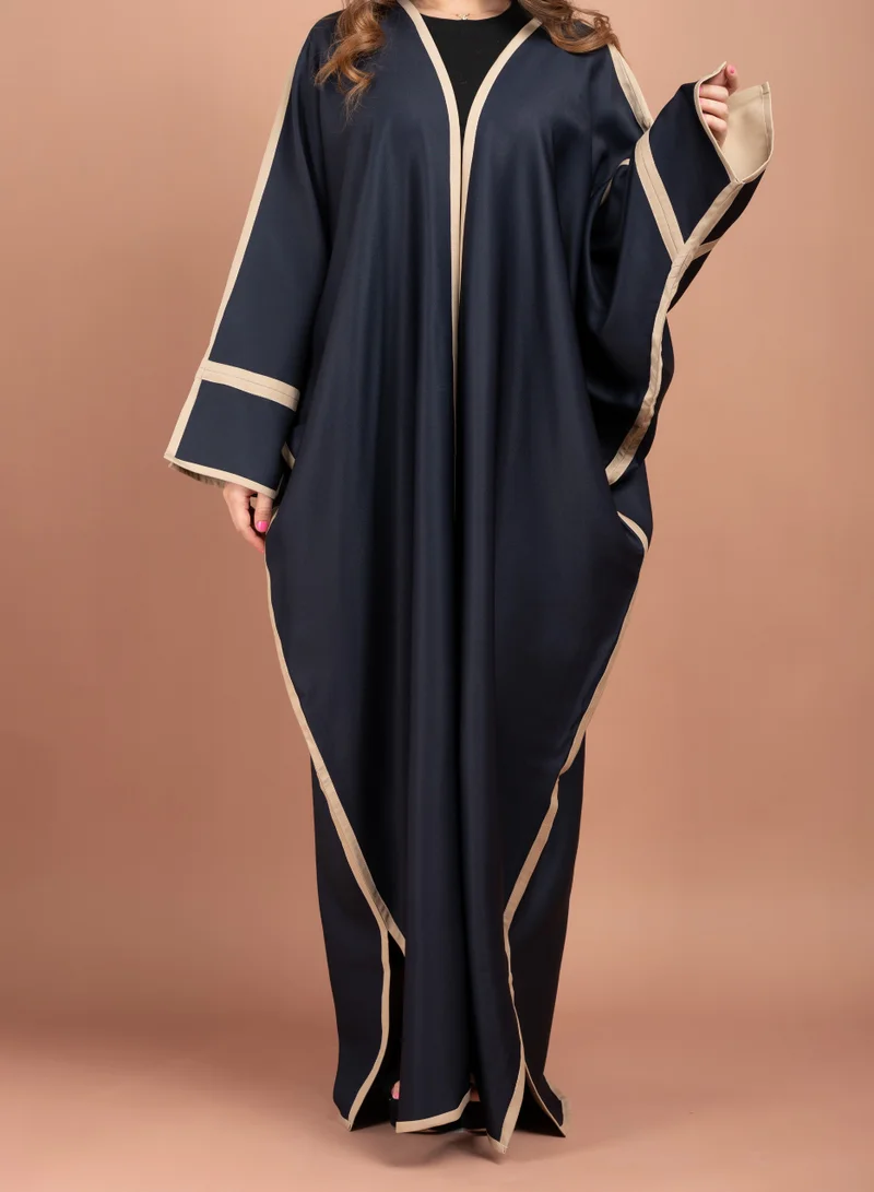 اكسا عباية اماراتية عصرية ملونة AIK5062 ازرق