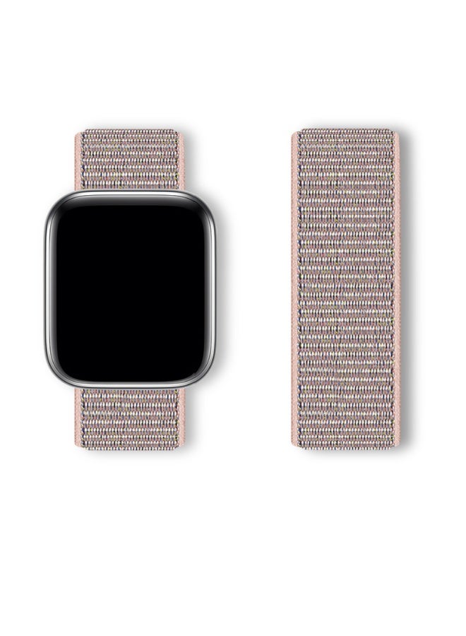 وايكيل سوار رياضي من النايلون قابل للتهوية لساعة Apple Watch مقاس 42 مم/44 مم/45 مم/46 مم/49 مم - حزام خفيف الوزن قابل للتعديل متوافق مع iWatch Ultra 2 وSE وSeries 10/9/8/7، سوار بديل مقاوم للعرق للرجال والنساء (وردي) - Image 3