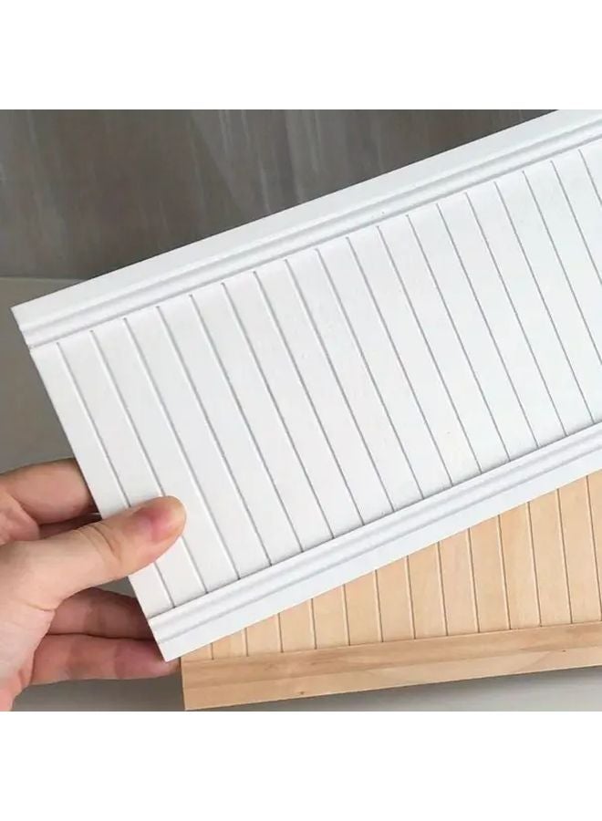 Protective Wall Plate Model Miniature Dollhouse Tile Sticker 1 12 Scale White Cardboard - Image 5