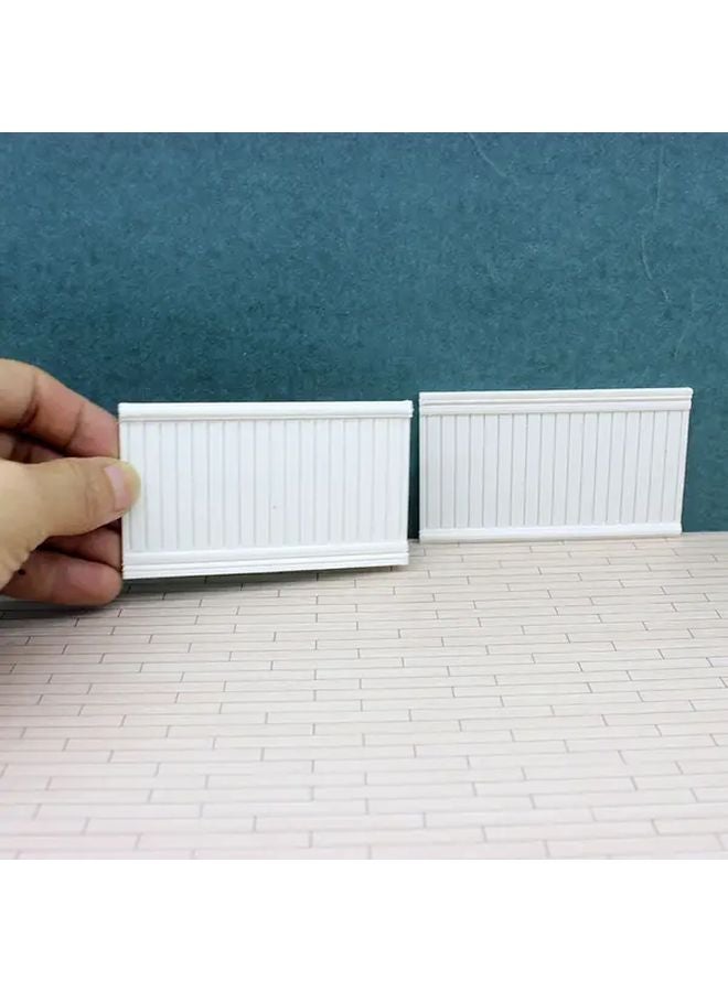 Protective Wall Plate Model Miniature Dollhouse Tile Sticker 1 12 Scale White Cardboard - Image 4
