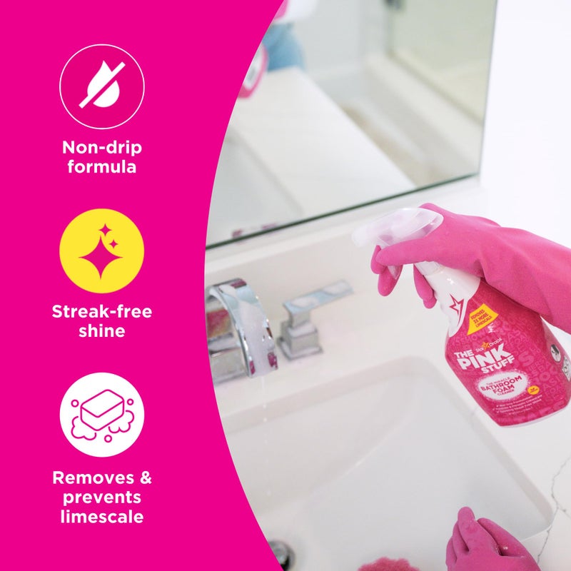 Stardrops - The Pink Stuff - Miracle Cleaning Ultimate Bundle - Paste, Multi-Purpose Spray, Bathroom Foam Spray, and Cream Cleaner - Ideal for Kitchens, Bathrooms, Outdoors, and More - Image 5