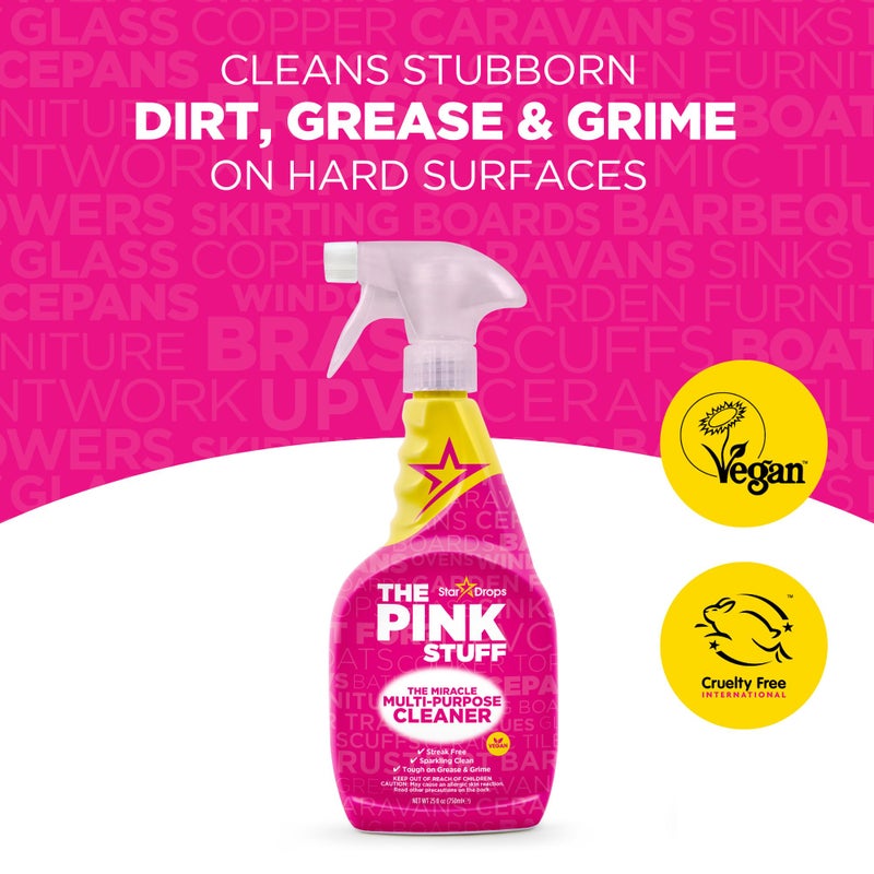 Stardrops - The Pink Stuff - Miracle Cleaning Ultimate Bundle - Paste, Multi-Purpose Spray, Bathroom Foam Spray, and Cream Cleaner - Ideal for Kitchens, Bathrooms, Outdoors, and More - Image 2