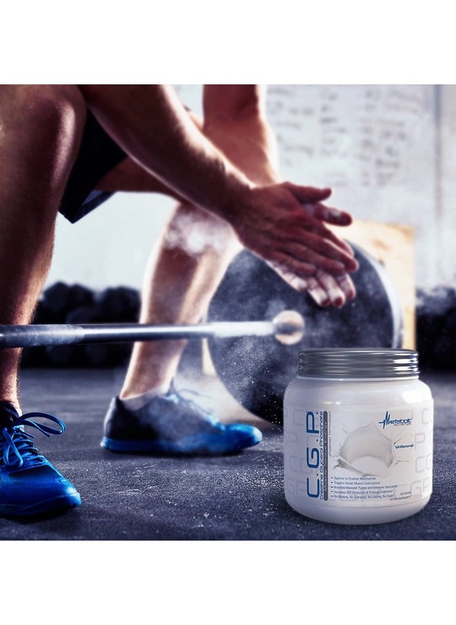 Metabolic Nutrition - Cgp Creatine Glycerol Phosphate 100% Micronized Creatine Powder Pre Intra Post Workout Supplement Unflavored 400 Grams - Image 1