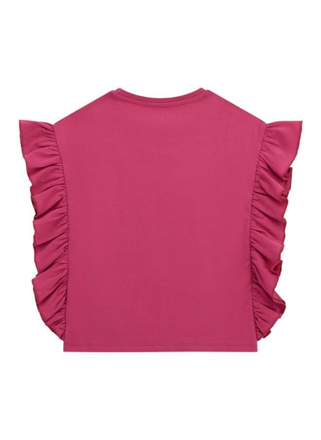 GUESS Kids Slogan Crew Neck T-Shirt  - Image 2