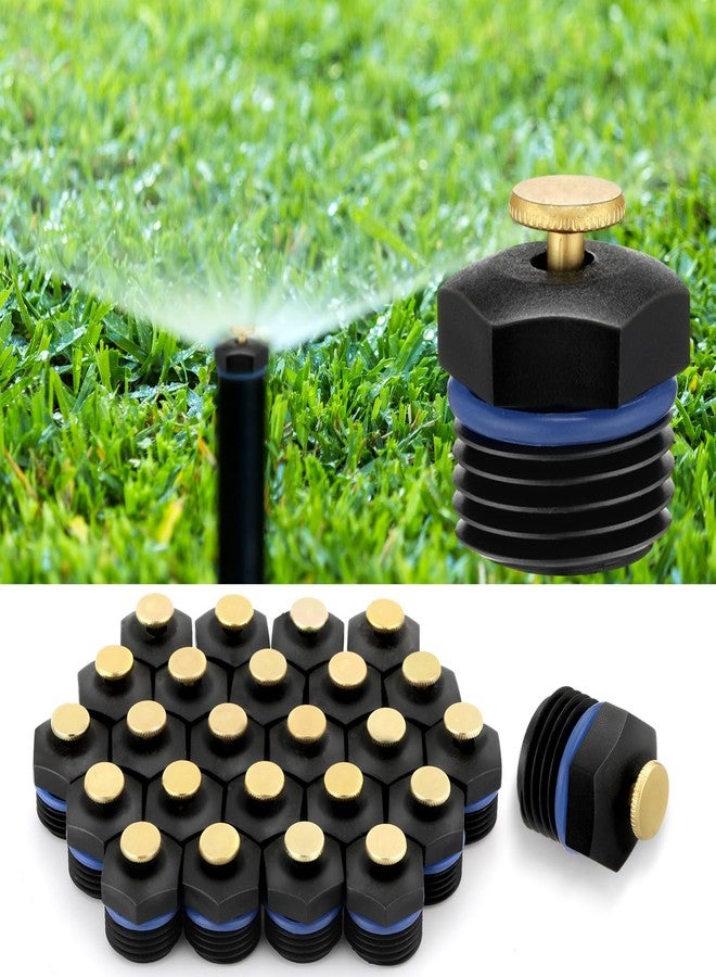 Kittmip 30 Pcs Sprinkler Nozzle 1/2 Inch Garden Misting Nozzles Adjustable 360 Degree Lawn Watering Universal Micro Irrigation Sprinkler Heads for Agriculture Lawn Watering Irrigation System - Image 1