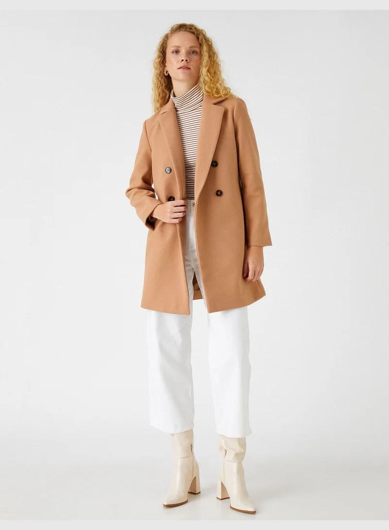 كوتون Wrapped Midi Coat