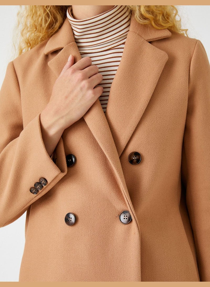 KOTON Wrapped Midi Coat - Image 5