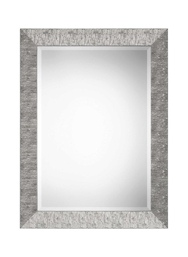 أترموست مرايا أسيلا معدن فضي مقاس 31x41 بوصة - Image 1