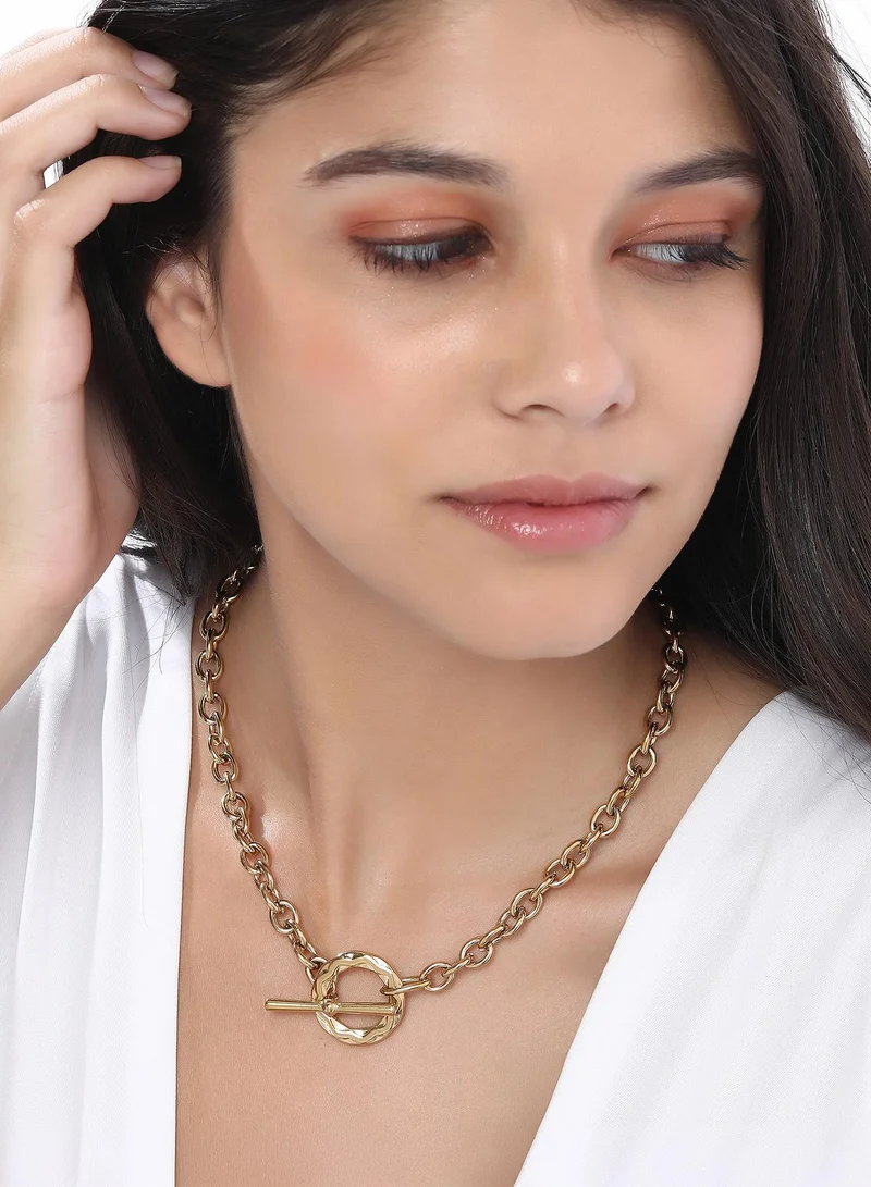 SOHI Sol Halo Artificial Chain Necklace Jewellery