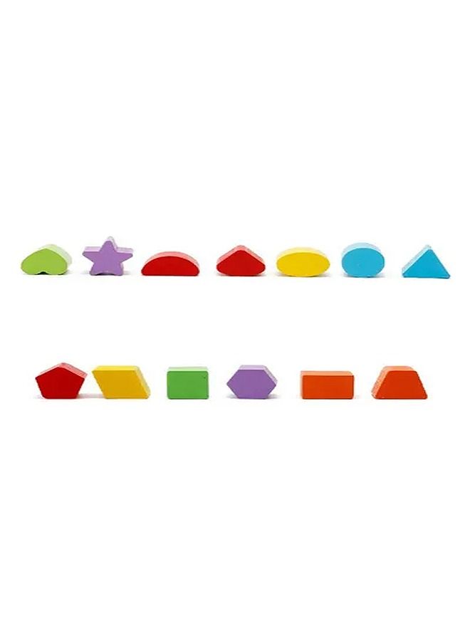 أطفال التعليمية لعبة كتل خشبية حافلة مركبة لعبة عيد ميلاد هدية عطلة - Image 5