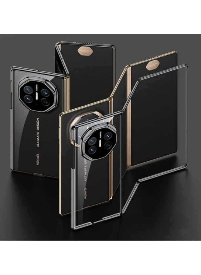 for Huawei Mate XT Case Clear, Electroplated Frame 【Anti-Yellow】 Slim Fit Transparent Hard PC Case Protective Shockproof Cover for Huawei Mate XT - Image 1