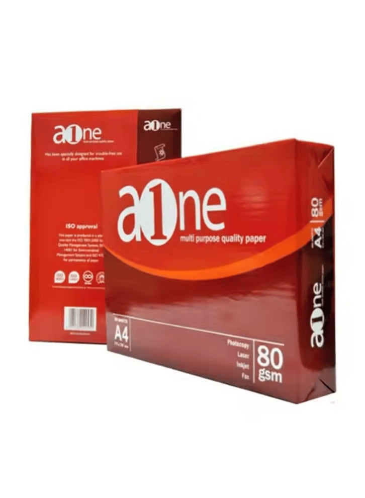 Aone Printer Paper A4, 500 Sheets, 80 gsm
