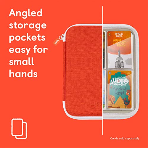 YOTO Card Case in Fruit Punch (Orange) – Kids Accessory, Soft Portable Folder with Zipper & 64 Pockets for Player & Mini Audiobook Cards, Card Binder Holder with Sleeves for Travel - Image 4