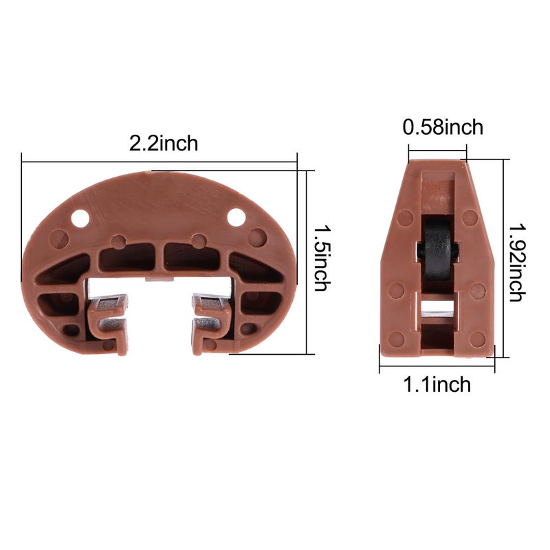 Seweder 10Pcs Drawer Slide Track Guide Glide For Kenlin For Rite Trak 2 For Center Mount Drawer For Dressers, For Hutches And For Nightstand Drawer - Image 3